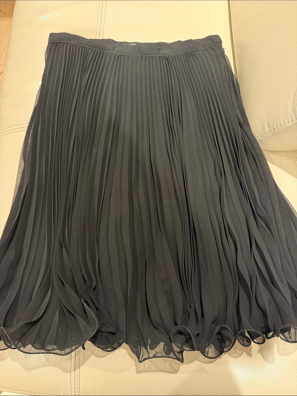 Alberto Makali Black Pleated Midi Skirt